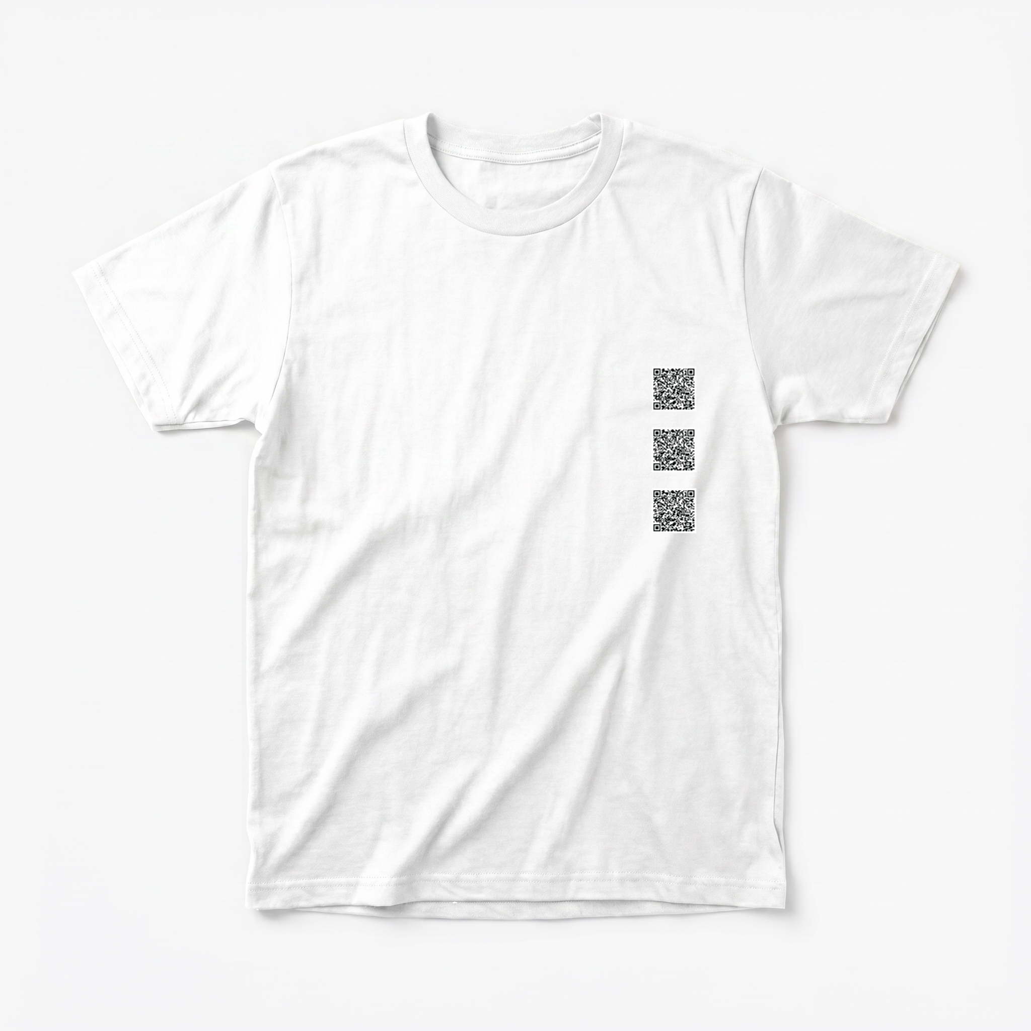 QR Code T-shirt – cyberpunk internet aesthetic futuristic streetwear FUSO SHOP